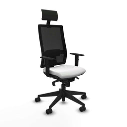 Bureaustoel met hoofdsteun Piqueras y Crespo 1D066N1 Wit