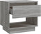 vidaXL - Nachtkastje - 45x34x44 - cm - bewerkt - hout - grijs - sonoma - eikenkleurig