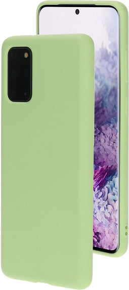 Mobiparts Samsung Galaxy S20 Plus - Soft case - Fluweelzachte siliconen - Pistache Green