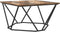 vidaXL - Koffietafel - Rook - Eik - 80x80x45 - cm - Geengineerd - Hout
