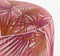Mica Decorations Nuno Opblaasbare Poef met Palm Bladeren - H37 x Ø80 cm - Paars