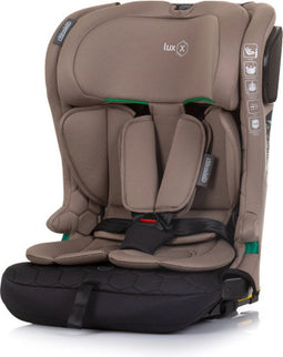 Chipolino Lux X Autostoel i-Size 76-150 cm Isofix Macadamia Taupe Zwart