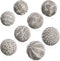 Ballen Decoratie Grijs Wit 10 x 10 x 10 cm (8 Stuks)