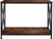 tectake® Tacoma - Consoletafel - Industrieel design - Zwart metalen frame - Donkerbruin - Afmeting (LxBxH) 100 x 35 x 80,5 cm