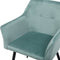 Set van 2 eetkamerstoelen JASMIN Fluweel Mintgroen