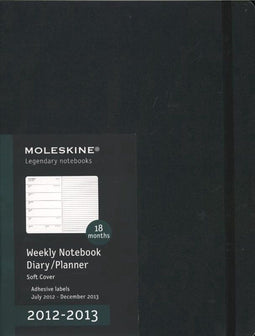 2013 Moleskine Extra Large Weekly Notebook 18 Months Soft