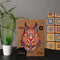 UNIDRAGON Houten Puzzel Voor Volwassenen Dier - Voorzichtige Lynx- 187 stukjes - Medium 22x33 cm