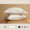 Coco & Cici - Tencel Twill Kussensloop 60 x 50 cm - Kussenhoes - Beige - Lyocell - Extra Zacht - 3 cm Volant