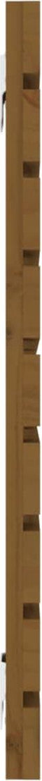 vidaXL - Hoofdbord - wandmontage - 126x3x63 - cm - grenenhout - honingbruin