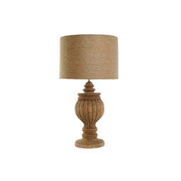 Bureaulamp Home ESPRIT Natuurlijk Jute Hout 50 W 220 V 41 x 41 x 76 cm