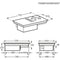 AEG CCE84543CB - Inductiekookplaat met afzuiging - 80 cm - 4 kookzones
