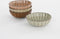 Mica Decorations Corfu - Schaal - Set van 4 - H5 x Ø14,5 cm - Bruin Beige Lichtroze Grijs (4 stuks)