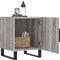 vidaXL - Nachtkastje - 40x40x50 - cm - bewerkt - hout - grijs - sonoma - eikenkleurig
