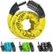Happygetfit - Fietsslot Cijferslot Stalen Ketting antidiefstal | Combinatieslot met Code: Fiets Scooterslot Motorslot Kettingslot Slot met Cijfers Diefstalbeveiliging Veilig Sterk 90cm lang Volwassen Kind Hek Poort
