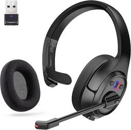 Headset met Microfoon en Noise Cancelling - Draadloos - Tot 30 meter verbinding