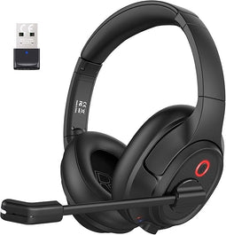 Headset met Microfoon en USB Dongle - Draadloos - 55 Uur Speeltijd - AI Noise Cancelling