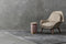 Hearthome & Living - Bijzettafel - Art Deco - Roze/Goud - 31,5x31,5x46,5cm (LxBxH) - Metaal