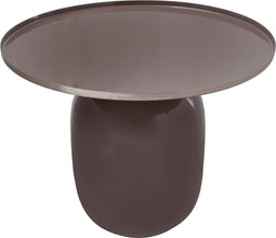 Hearthome & Living - Bijzettafel Mylene - Grijs/Zilver - 51x51x40.,cm (LxBxH)