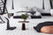 Hearthome & Living - Bijzettafel Nyah - Paars/Zilver - 51x51x47cm (LxBxH)