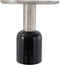 Hearthome & Living - Bijzettafel Philippa - Zwart/Zilver - 49,5x49,5x52cm (LxBxH)
