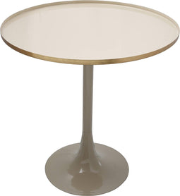 Hearthome & Living - Bijzettafel Pixie - Taupe/Goud - 51x51x52cm (LxBxH)