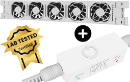 Heatfan 5 Pro - Radiator Ventilator met Smart Bediening - Universele Maat - Convector Ventilator Zonder Geluid - Wit