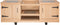 Heavenly Garden Buitenkeuken en Barbecue Tafel - Afmetingen (LxBxH) 232,5 x 86 x 87 cm - Bruin Eikenhout