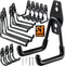 Heavy Duty Utility Steel Wall Mounted Garage Storage Hooks - 12 Pack, Organizer for Organizing Power Tools, Ladders, Bulk Items, Bikes