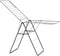 Brabantia HangOn Droogrek - Inklapbaar - 25m droogruimte - Matt Black