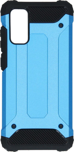 iMoshion Hoesje Geschikt voor Samsung Galaxy S20 Hoesje - iMoshion Rugged Xtreme Backcover - Lichtblauw