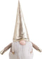 Christmas Kerstversiering Wit Gouden Zand Weefsel 19 X 16 X 35 Cm
