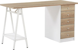 HEBER - Bureau - Lichte houtkleur - Spaanplaat