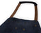 Witloft Classic - Leren Schort - Handgemaakt Duurzaam voor BBQ Koken - Zwart/Cognac