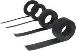 Hebotec 11-KE30005FRT Klittenband Om te bundelen Haak- en lusdeel (l x b) 5000 mm x 30 mm Zwart 5 m