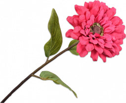 Silk-ka Kunstbloem Nepbloem Zijden bloem Zinnia Steel Beauty 58 cm 136312