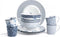 Laura Ashley Blueprint Collectables Serviesset - Servies - 12 delig - Kerstservies porselein