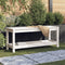vidaXL - Tuinbank - 108x35x45 - cm - massief - grenenhout - wit