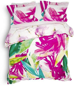 Heckett & Lane Adeel - Dekbedovertrek - Tweepersoons - 200x200/220 cm + 2 kussenslopen 60x70 cm - Wild Pink