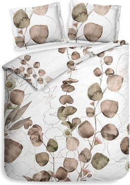 Heckett & Lane Alara Dekbedovertrek - Eenpersoons - 140x200/220 cm - Sage Taupe