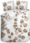 Heckett & Lane Alara Dekbedovertrek - Eenpersoons - 140x200/220 cm - Sage Taupe