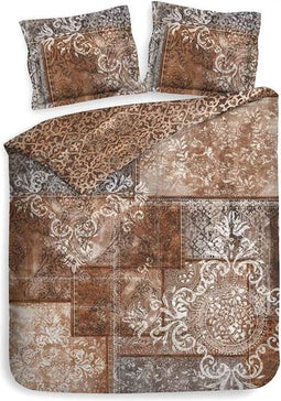 Heckett & Lane Amaro Dekbedovertrek - Eenpersoons - 140x200/220 cm - Brick Red
