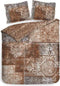 Heckett & Lane Amaro Dekbedovertrek - Lits-jumeaux - 240x200/220 cm - Brick Red