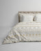Heckett & Lane Barbola Dekbedovertrek - Lits-jumeaux - 260x200/220 cm - Bone Brown