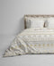 Heckett & Lane Barbola Dekbedovertrek - Tweepersoons - 200x200/220 cm - Bone Brown