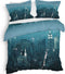 Heckett & Lane Brasco Dekbedovertrek - Eenpersoons - 140x200/220 cm - City Blue