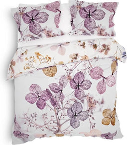 Heckett & Lane Brigitte Dekbedovertrek - Lits-jumeaux - 240x200/220 cm - Floral Pink