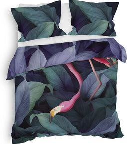 Heckett & Lane Byron Dekbedovertrek - Twill - Lits-jumeaux - 260x200/220 cm - Dark Green