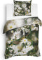 Heckett & Lane Camilla Dekbedovertrek - Eenpersoons - 140x200/220 cm - Dark Green