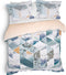Heckett & Lane Carey - Dekbedovertrek - Eenpersoons - 140x200/220 cm + 1 kussensloop 60x70 cm - Storm Blue