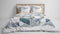 Heckett & Lane Carey Dekbedovertrek - Litsjumeaux - 240x200/220 cm - Storm Blue